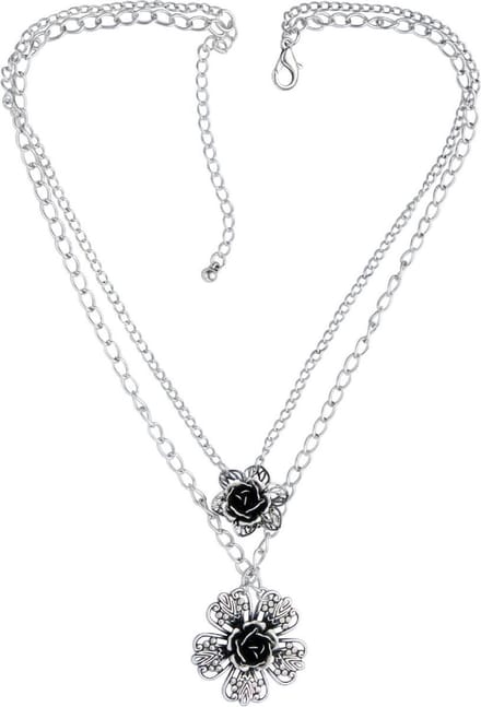 Behave - Ketting met bloemetjes - 44,5 cm