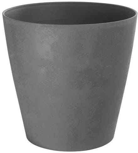 Bloempot Swing Cone - Kunststof - Witsteen - Diam.30xh29cm