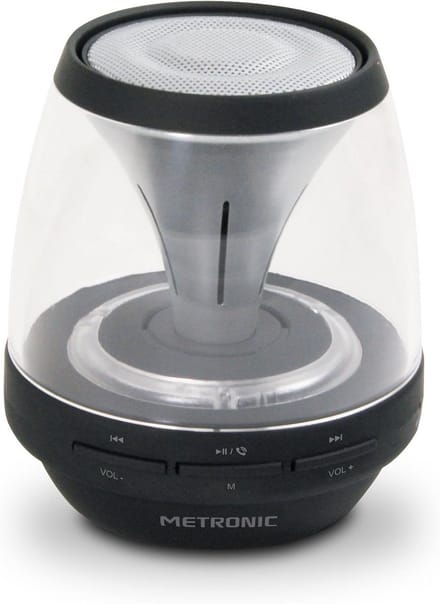 Draadloze Bluetooth Speaker met Lichteffecten en Ingebouwde Microfoon - Zwart