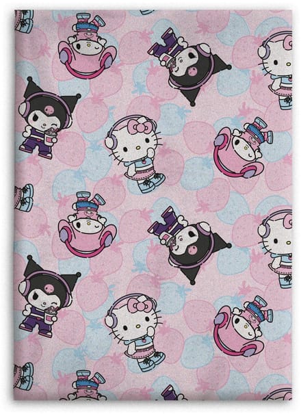 Hello Kitty Fleece deken - 110 x 150 cm - Flanel