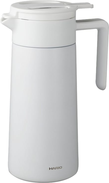 HARIO - Dubbelwandige Thermal Pot met Keramische Coating - 800mL - Wit