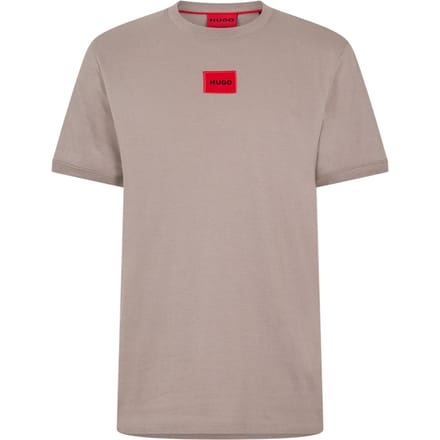 Hugo Diragolino T-shirt voor heren met logo op de borst (Bruin)