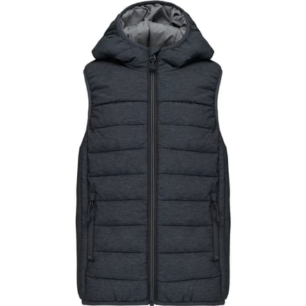 PROACT® Bodywarmer met capuchon kids PA238 - Marl Dark Grey - 10/12 years (10/12 ans)