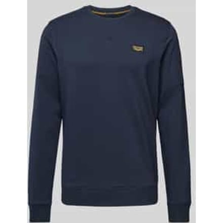 Sweatshirt met labeldetail