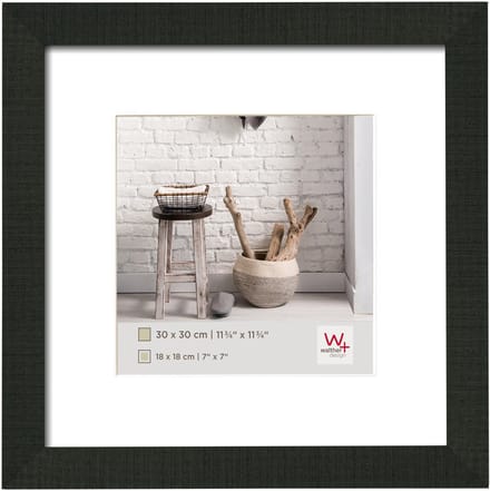 walther+ design HO330B Wissellijst Papierformaat: 30 x 30 cm Zwart