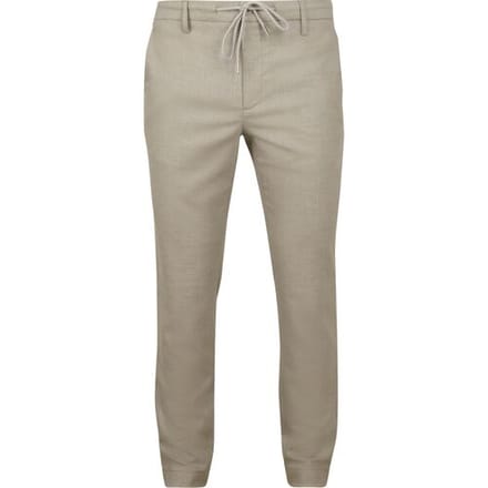 Alberto Broek Jump Flanel Herringbone Beige - Maat W 36 - L 32 - Heren - Chino