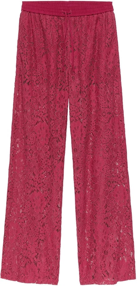 Catwalk Junkie Pull On Lace Trousers Broeken Dames - Bordeaux - Maat 36