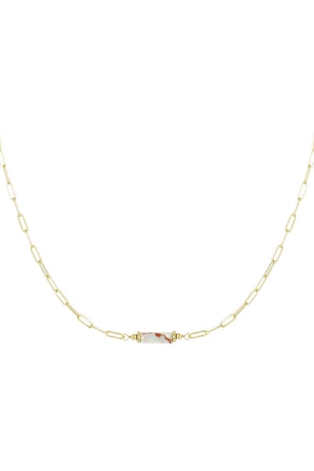 Ketting Gem Stone Schakel - Blauw