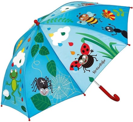 Moses Paraplu Krabbelkäfer 72 Cm Polyester Lichtblauw