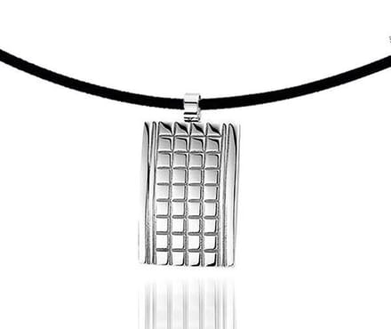 Montebello Ketting Bjorn - 316L Staal - Rubber - 30x20mm - 50cm