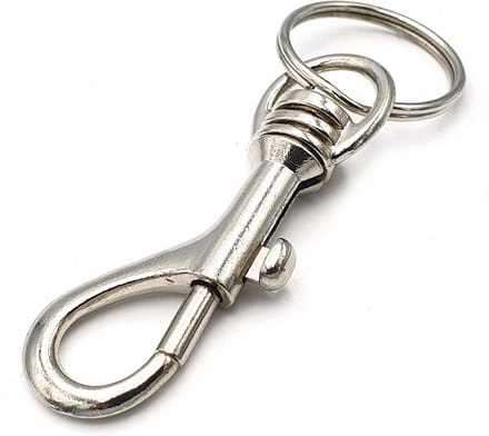 New Age Devi - Sleutelhanger met musketonhaak en ring - 55 mm lang!