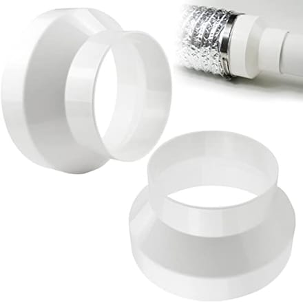 Verloopconnector voor ventilatiebuis - ABS reductie van 150 mm naar 100 mm