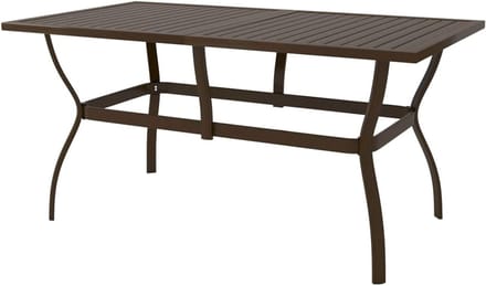 Tuin Tafel - Balkon Tafel - Buiten Eten - Slatted Frame - 140 x 80 x 72 cm - Bruin