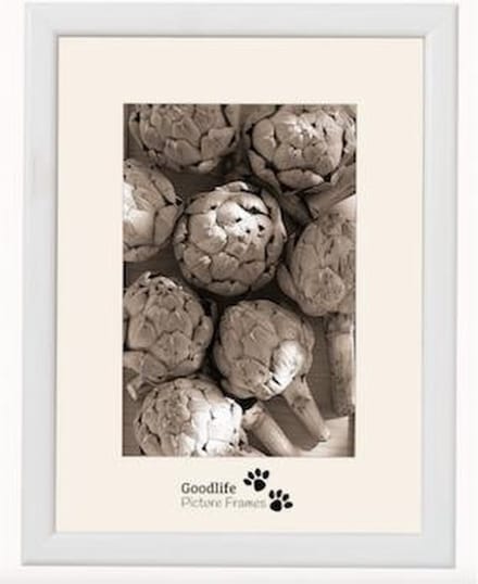 Fotolijst Merano 30x40 Wit - Normaal glas - 12 mm breed profiel - Goodlife Picture Frames