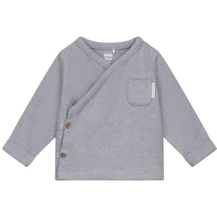 Sweet Petit Mini overslagshirt Soft Blue Grey 68 unisex