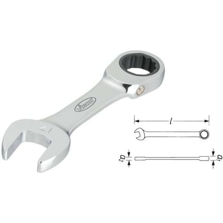 Vigor V2829 Steek-ringratelsleutel Sleutelbreedte (metrisch) 15 mm