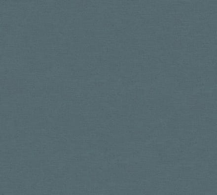 LINNENLOOK BEHANG | Basic - Blauw Petrol - Living Walls Anna d'Andrea