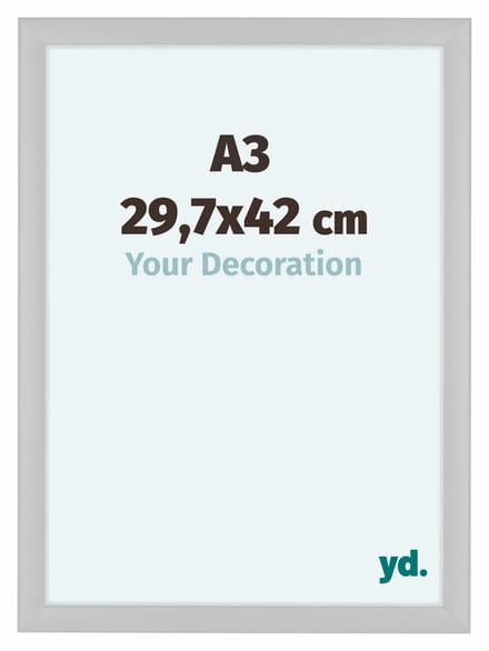 Your Decoration - Fotolijst A3 29,7x42 cm - MDF - Wit Hoogglans - Como