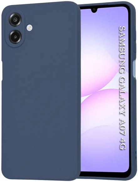 Hoesje geschikt voor Samsung Galaxy A07 4G - Techsuit Soft Flex Silicone Back Cover - Navy Blue
