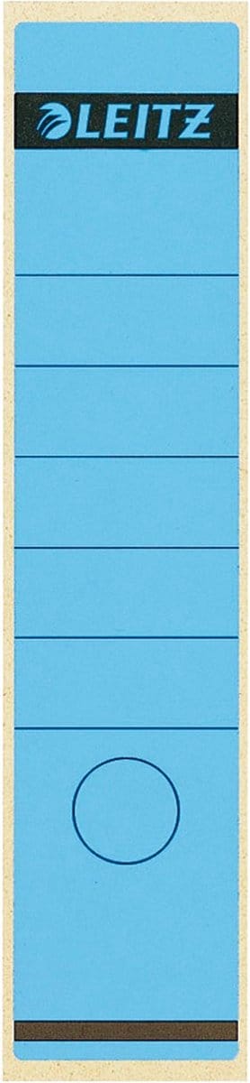 Rugetiket leitz 62x285mm zelfkl blauw | 10 stuks