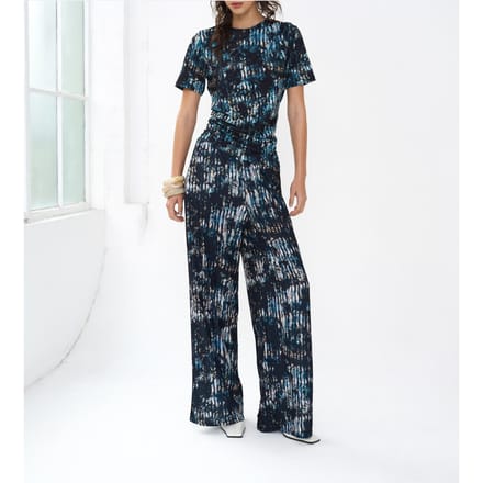 French Connection Orla Zina Draped Top Black Multi Black Multi Größe: L | Hemden Outlet | Damen | Schwarz