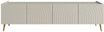 Vente-unique Tv-meubel met 4 deurtjes - Beige - NORSIM