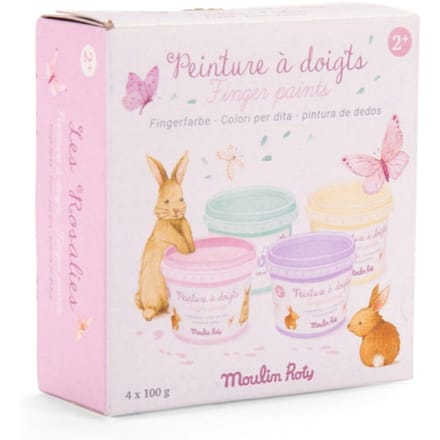 Moulin Roty vingerverf pastel Les Rosalies 2 jr+