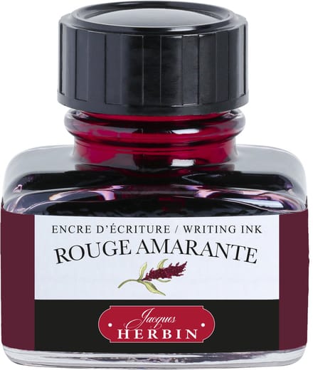 Jacques Herbin Vulpen inkt - Inktfles - Rouge Amarante - 30 ml - Rood