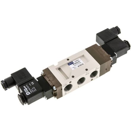 5/3 G3/8'' Middendruk Magneetventiel 24V AC 2-10bar/28-140psi YPC