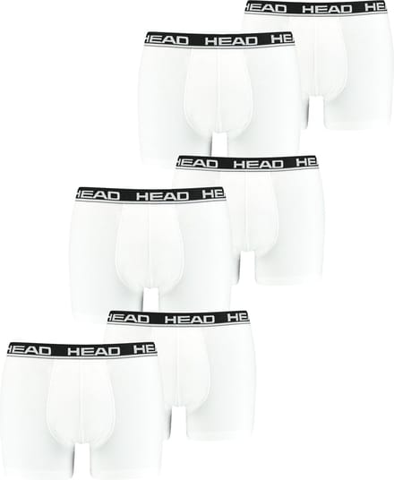 HEAD Heren Boxershorts HEAD BASIC BOXER 6er Pack Wit M