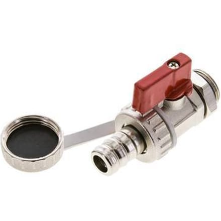 G 1/2 inch Messing 2-WayCV Vul/Aftap Kogelkraan