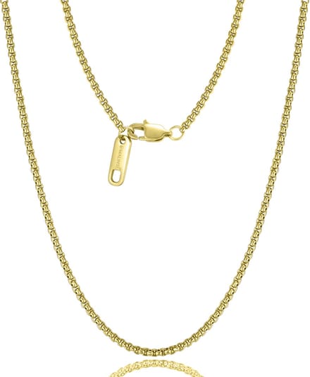 Malinsi® Ketting Heren - Anker Chain Link 60cm - Gold Plated RVS 2.5mm - Kettingen man
