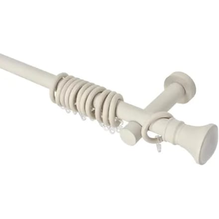 Intensions Gordijnroede Kit - Wit Gips-look - Diam.25mm - 120cm