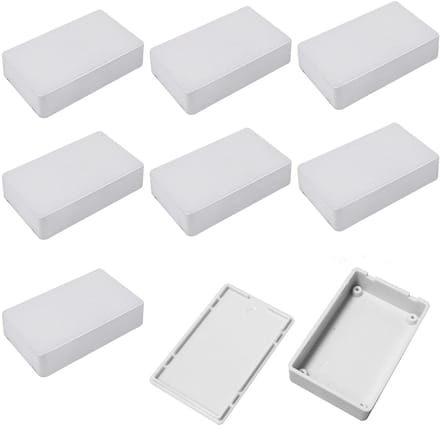 Pack of 8 Waterproof Junction Box, Plastic Enclosure for Electronics, ABS Cable Housing Distribution Box, Dust and - ShopVlot
