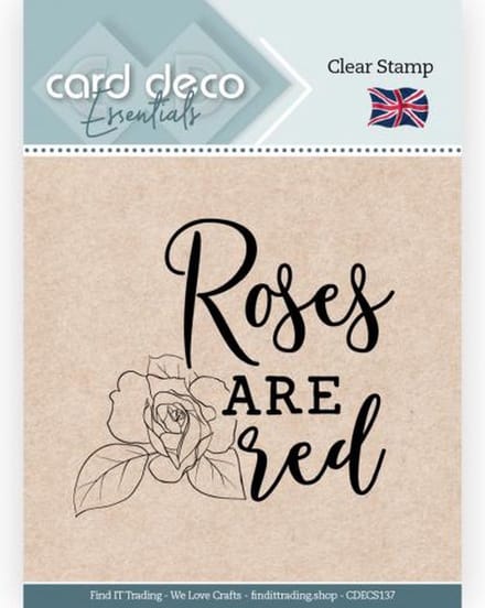 Roses Are Red - Clear Stamp - Card Deco Essentials