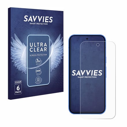 Savvies - Screenprotector voor Google Pixel 10 - Folie Beschermfolie transparant 6 Stuks