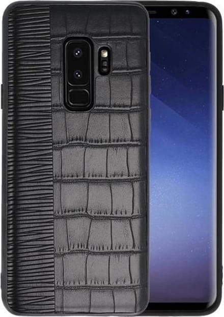 Croco Zwart hard case hoesje voor Samsung Galaxy S9 Plus