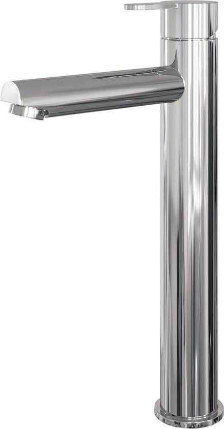 Brauer Chrome Edition wastafelmengkraan verhoogd met type HD4 greep opbouw ColdStart gepolijst chroom