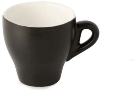 Aroma Matt - Cappuccino kopjes - 260ml - 6 stuks - Mat Zwart