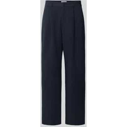 Wide leg bandplooibroek met viscosemix