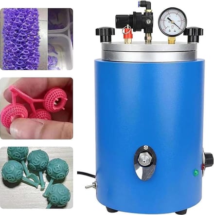 Vacuümwasinjector - Wasgietmachine Sieraden - Sieraden Maken - Instelbare Temperatuur - 2 kg Capaciteit - Zilver