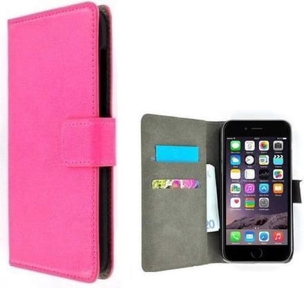 Roze Wallet Bookcase P Booktype Hoesje voor iPhone 8