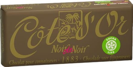 Cote d'Or Noir de Noir extra puur - 2 x 75 gram