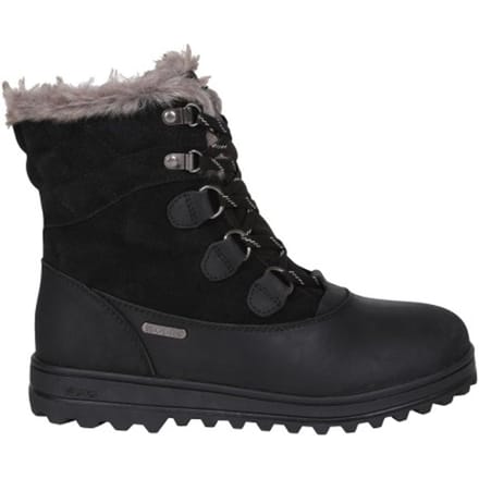 Mountain Warehouse Dames Vostock Leren Waterdichte Thermische Sneeuwlaarzen (Zwart)
