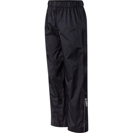 Pro-X Elements - Regenbroek met doorlopende ritssluiting voor kinderen - Säntis - Zwart - maat 164cm