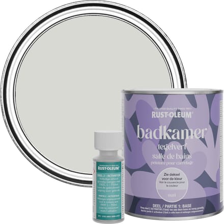Rust-Oleum Grijs Badkamer Tegelverf Matt - Wintergrijs 750ml