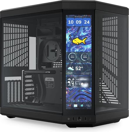 HYTE Y70 Touch Infinite - Pitch Black - Case - Miditower - Zwart
