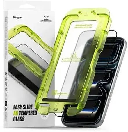 Ringke Screen Protector Geschikt voor Apple iPhone 17 Pro | 9H Tempered Glass | Case Friendly | Gemakkelijke Installatie | 1-Pack