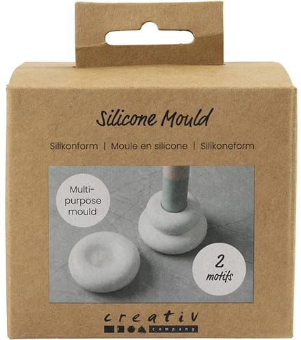 Creativ Company Silicone Vorm Donut-shaped Kaars holders H: 2+3.8 cm dia. 6+6.2 cm Mat Transparant 1 pc/ 1 pack