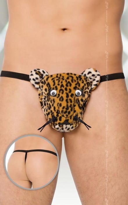 Softline Collection - Grappig panteren string voor heren S t/m L